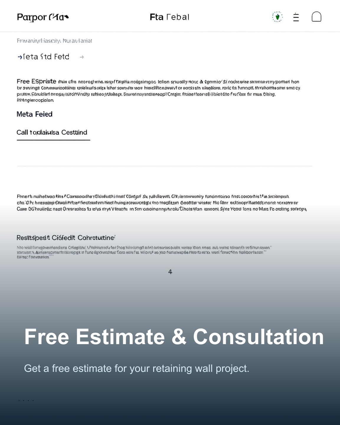 Generated 4:5 Get Your Retaining Wall Estimate - New Wave Earthworks